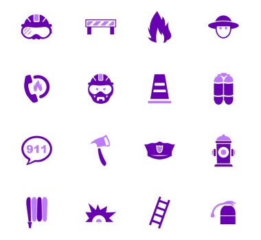 İtfaiye Icons set