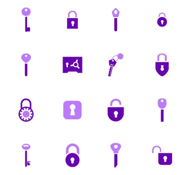 Kilit Icons set