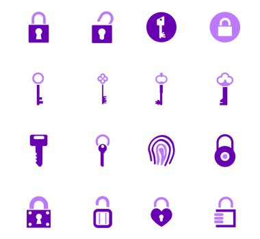 Kilit Icons set