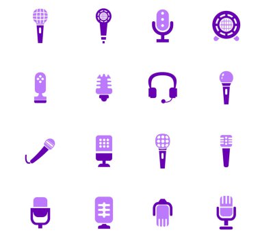 mikrofon Icons set