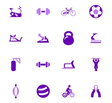 Spor aletleri Icons set
