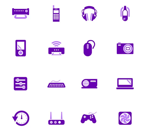 Set di icone dei dispositivi — Vettoriale Stock