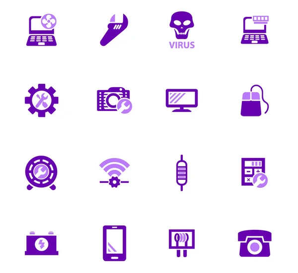 Elektronische reparatie icons set — Stockvector