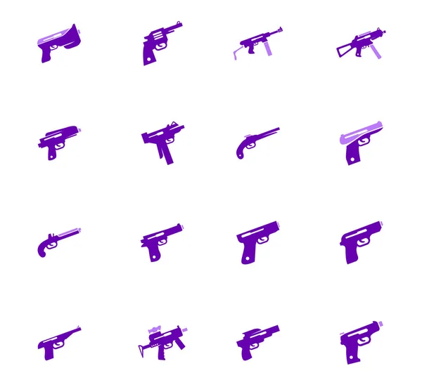 Conjunto de armas de mão —  Vetores de Stock