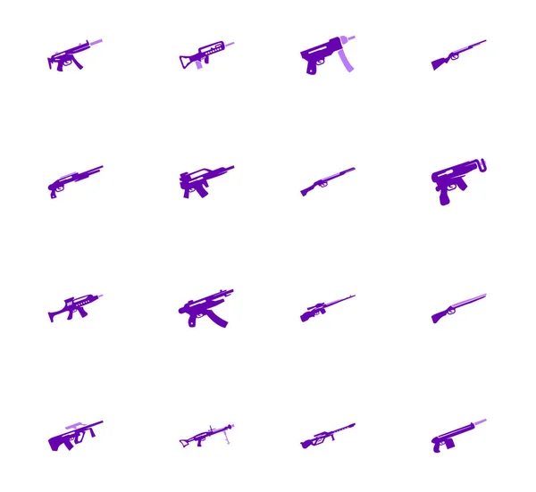 Conjunto de armas de mão —  Vetores de Stock