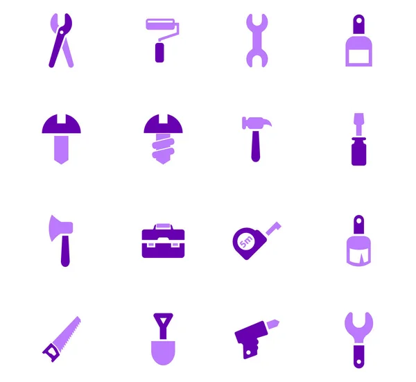 Outils de travail icônes ensemble — Image vectorielle