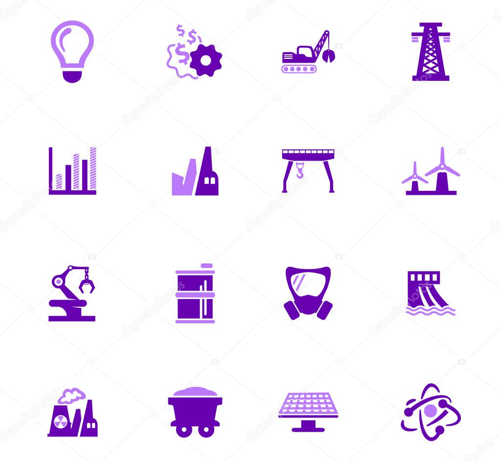 Industry icons set
