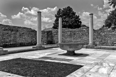 Zajecar, Sırbistan - 09 Temmuz 2017: Tarihsel arkeolojik 