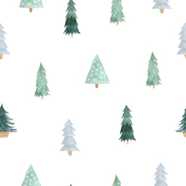 Yeşil Noel ağacı ile Seamless Modeli