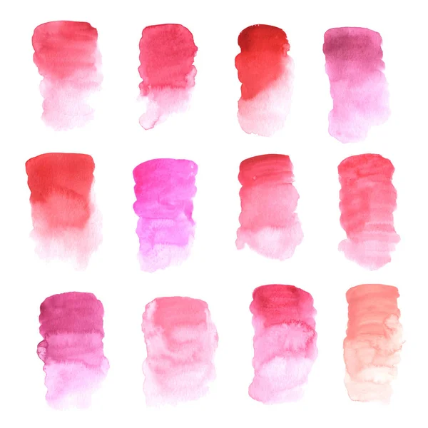Watercolor decorative textured spots — 스톡 사진