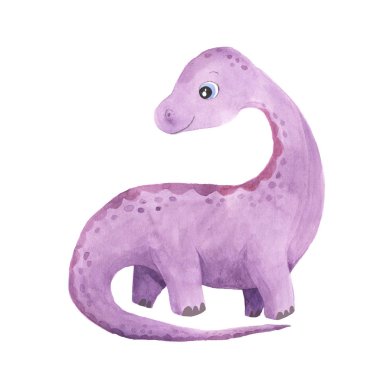 Suluboya şirin küçük dinozor
