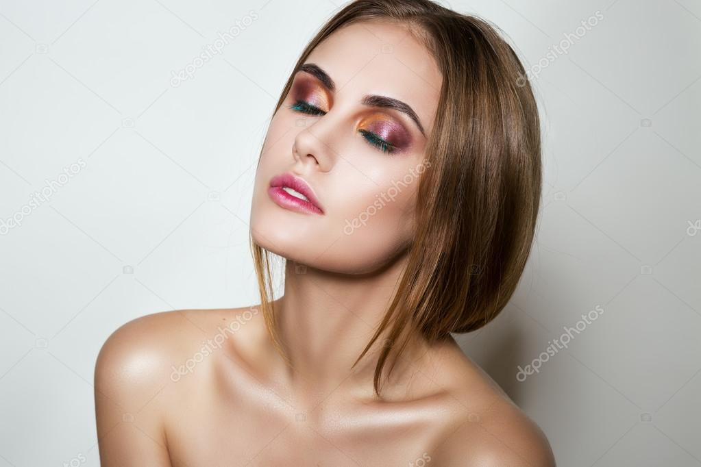 Young woman with beautiful make-up 