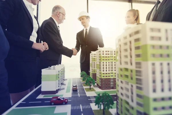 Reunião de negócios de arquitetos — Fotografia de Stock