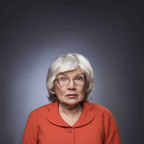 Funny senior lady — Stock Photo, Image