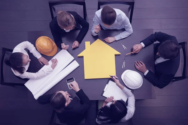 Reunião de negócios de construção — Fotografia de Stock