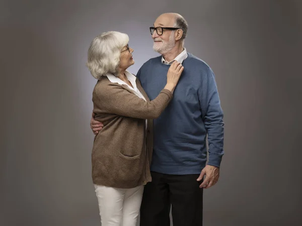 Portrét staršího páru — Stock fotografie