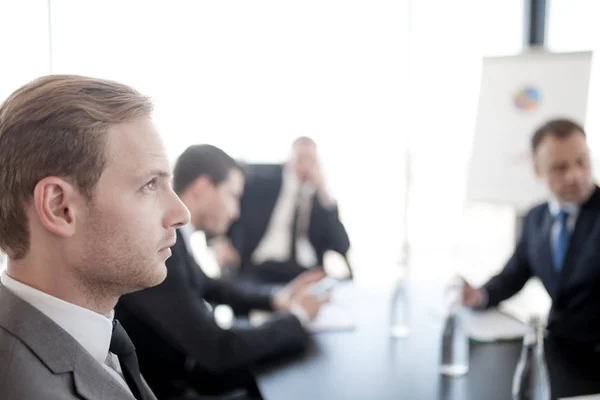 Business man at meeting — Stock Photo, Image