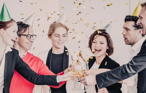 2018 New Year office party — Stock Photo, Image