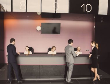 İş adamları açık des
