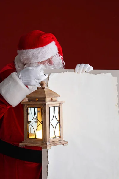 Santa Claus with lantern
