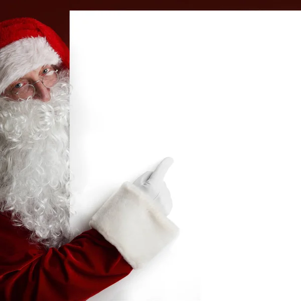 Papai Noel com bandeira — Fotografia de Stock