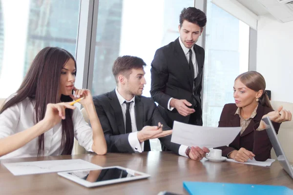 Business people working together at a meeting — Stock Photo, Image