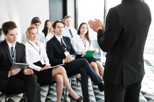 Speaker at conference — Stock Photo, Image