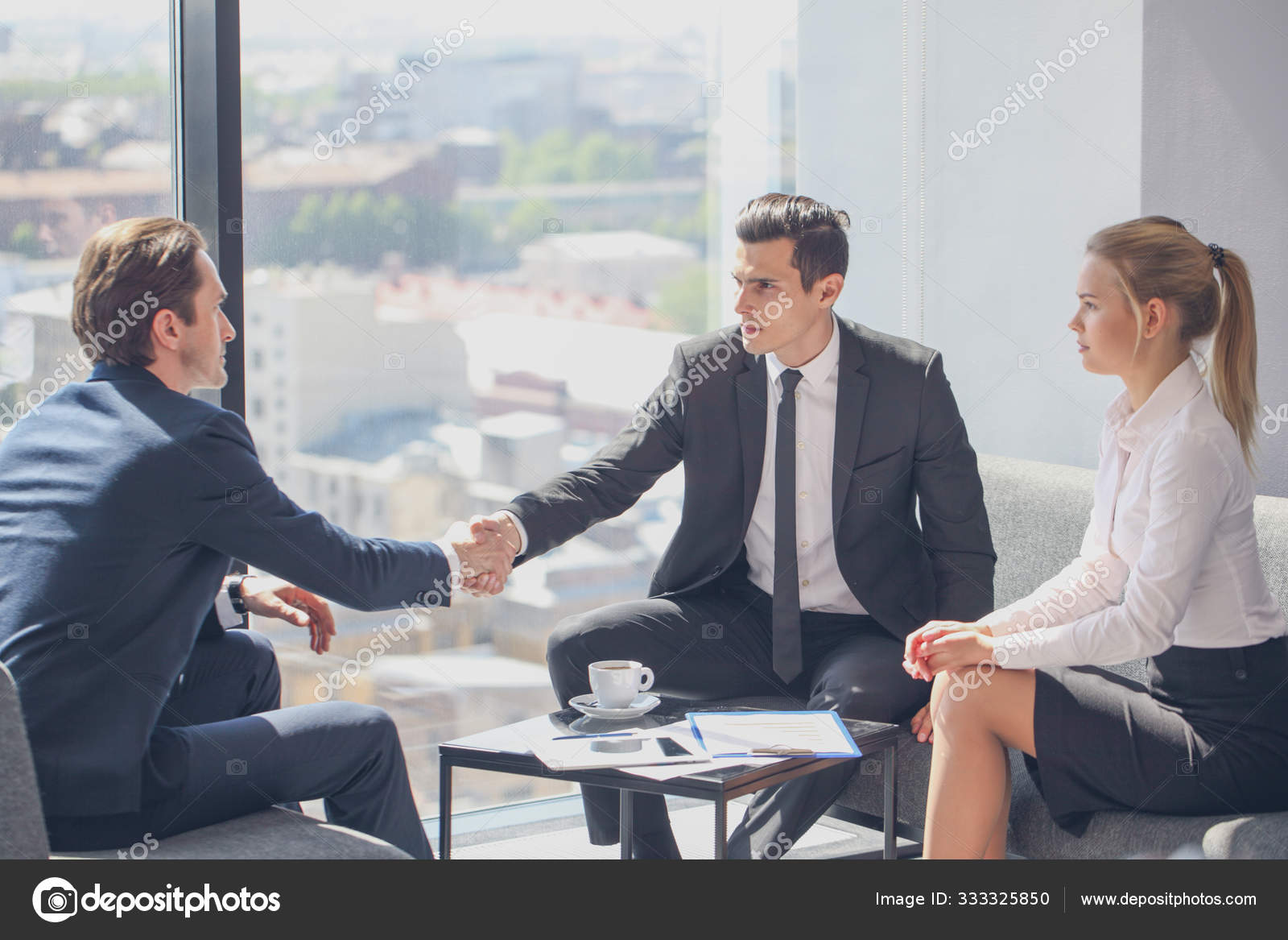 Handshake At Job Interview Stock Photo By C Alotofpeople 333325850