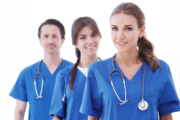 Grupo de médicos em branco — Fotografia de Stock