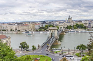 Köprü Szechenyi Budapeşte, Macaristan.