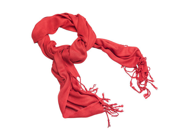 Red scarf female.