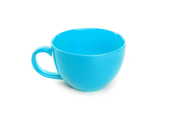 Голубая чашка изолирована . — стоковое фото
