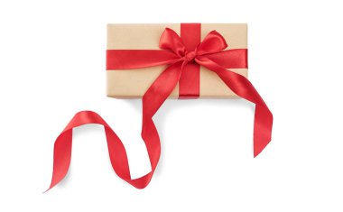 beyaz zemin üzerinde hediye.