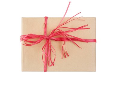 beyaz zemin üzerinde hediye.