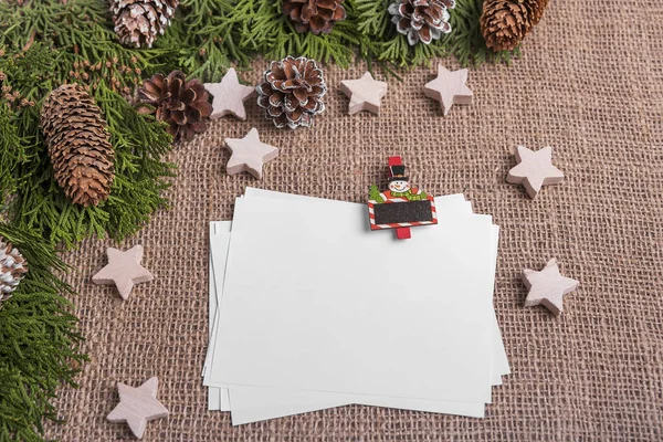 Mektup kartları Noel natürmort. — Stok fotoğraf