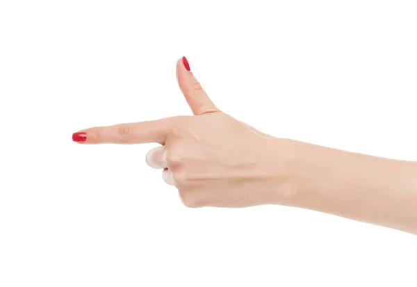 Mano humana con el dedo —  Fotos de Stock