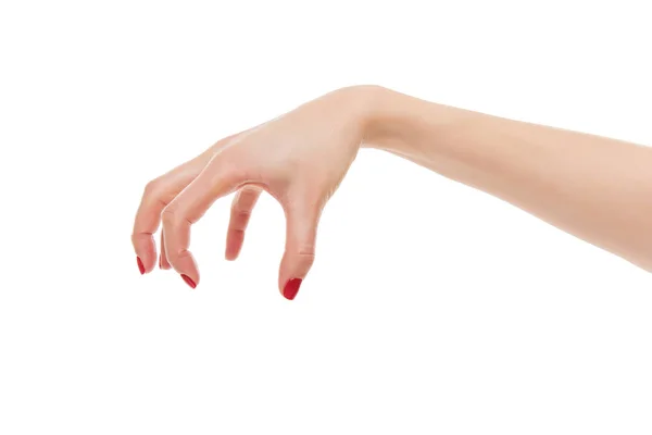 Weibliche Hand böse. — Stockfoto