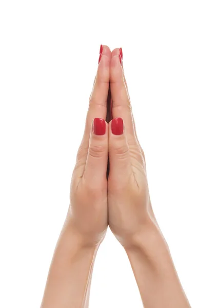 Modlitwa ręce kobiety. — Zdjęcie stockowe