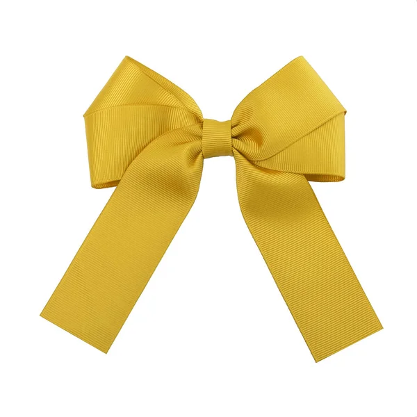 Gouden satin bow. — Stockfoto