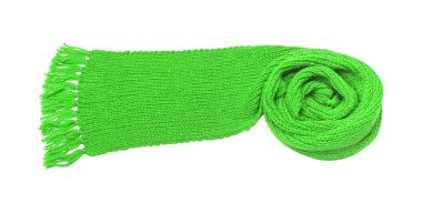 Yeşil beyaz zemin üzerine eşarp.