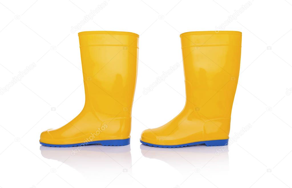 Rubber boots isolate.