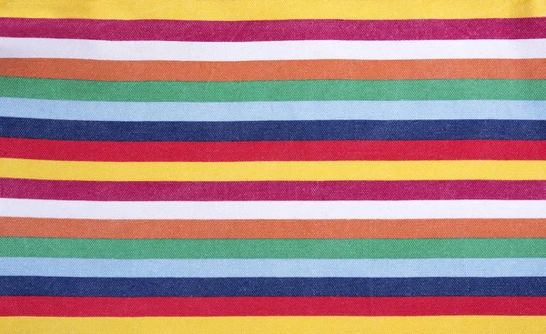 Tessuto a righe multicolore . — Foto Stock