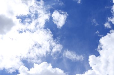 Gökyüzündeki bulutlar.