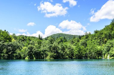 Göl Plitvice Milli Parkı.