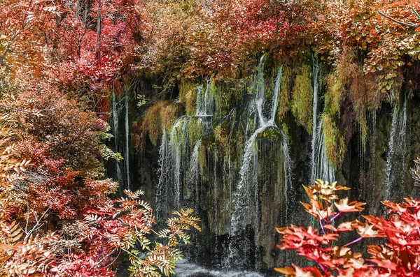 Lacs de Plitvice à l'automne . — Photo