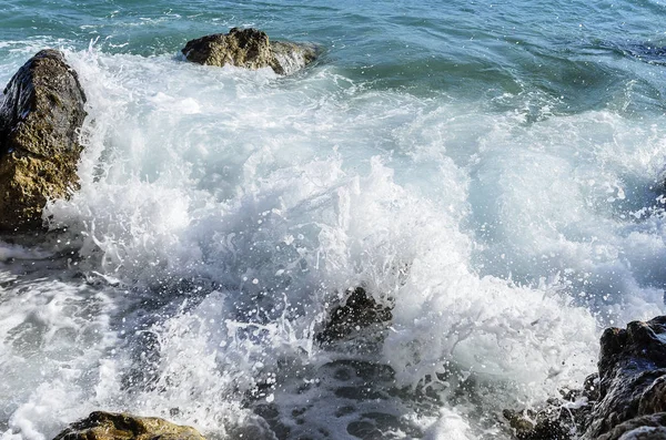 Dalga deniz taşları hakkında bozuldu.
