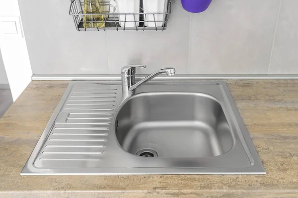 Sink for washing dishes. — Stock Photo, Image