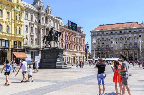 Alan Bana Josip Jelacic şehrin Zagreb, Hırvatistan.