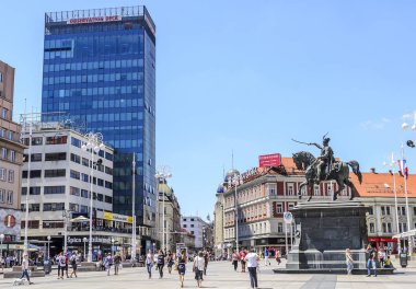 Alan Bana Josip Jelacic şehrin Zagreb, Hırvatistan.