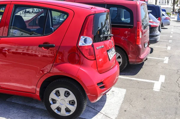 Parking público en la ciudad de Split, Croacia . — Foto de Stock